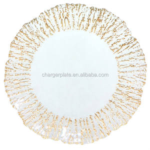 Plato de Presentación de Vidrio con Forma de Flor Silver Reef, Vajilla Elegante al por Mayor - Product Image 4