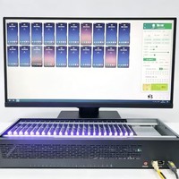Boîtier de contrôle de groupe pour 20 smartphones Android - Dispositif de gestion en masse pour tests d'applications et marketing sur les réseaux sociaux