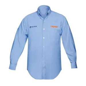 Chemise à manches longues pour homme BOX 1, bleue, EEEG, TRUPER - Product Image 1