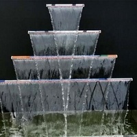 300mm,600mm,900mm,1200mm quatre tailles au choix cascade descente d'eau colorée pour piscine
