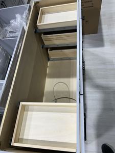 <span class=keywords><strong>Mobile</strong></span> da <span class=keywords><strong>Bagno</strong></span> Moderno di Lusso Grigio in Legno Massello, Nuovo Prodotto, <span class=keywords><strong>Mobile</strong></span> Lavabo - Product Image 4