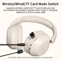Auriculares Inalámbricos Plegables con Sonido HiFi Espacial, Bluetooth V5.3, para Juegos