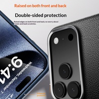 Casing Ponsel Kulit PU Premium Magnetik Mendukung Pengisian Daya Nirkabel Anti Benturan untuk iPhone 17 Pro Max 17 Air Minimalis