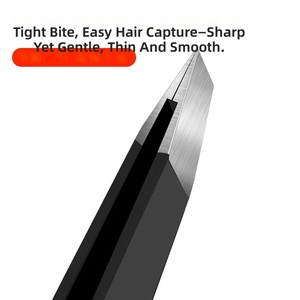 Juego de Pinzas para Cejas de Acero Inoxidable de Grado Profesional, 4 Piezas, Pinzas Curvas y Puntiagudas de Precisión con Mango Antideslizante y Estuche de Viaje - Product Image 6