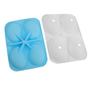 4 Piece <b>Silicone</b> Mango Cake Mold 19x13.9x5 Cm For Mousse Dessert <b>Baking</b> - Product Image 3