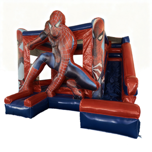 <span class=keywords><strong>Castillo</strong></span> <span class=keywords><strong>Inflable</strong></span> de Spiderman con Tobogán, Brincolín de Grado Comercial para Alquiler en Fiestas, Casa de Brinco de Material PVC - Product Image 5