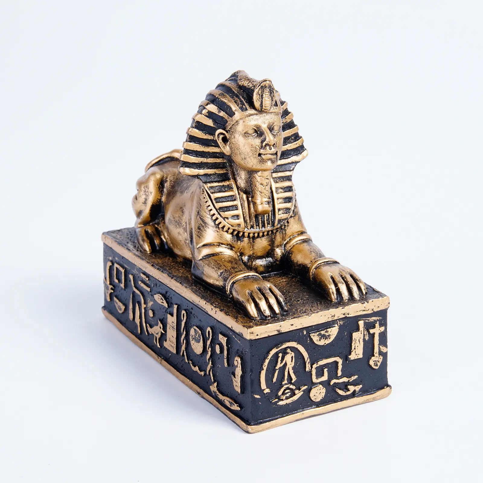 ของขวัญสไตล์อียิปต์ย้อนยุครูปสฟิงซ์ของที่ระลึกเดินทางรูปสฟิงซ์เครื่องประดับตกแต่งบ้านงานฝีมือเรซิน