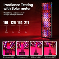Panel de Terapia de Luz Roja LED de 510w de Potencia Real para Medio Cuerpo, Dispositivo de Fisioterapia de Alta Potencia, Panel de Terapia de Luz Roja e Infrarroja