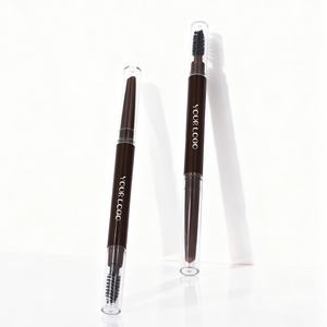 Crayon à sourcils double embout DIY en gros avec brosse, crayon à sourcils à marque privée, pigment élevé, crayon à sourcils mat - Product Image 4