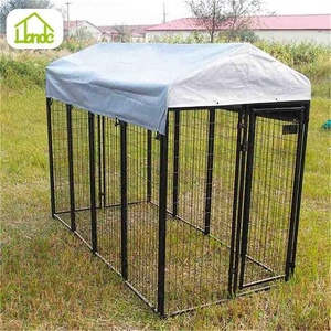 Acciaio inox <span class=keywords><strong>pet</strong></span> cane all'aperto crate <span class=keywords><strong>cage</strong></span> kennel casa formato - Product Image 4