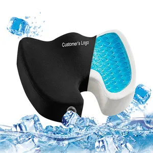 Cool Coccyx Seat Cushion Gel Memory Foam Large Orthopedic Tailbone Cushion