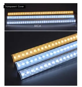Tabung Lampu Strip LED Profil Aluminium, dengan Sensor Sapu Tangan Pintar DIY Kabinet Dapur