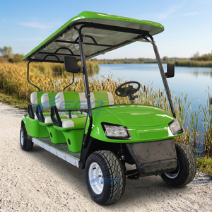 Carritos de Golf Eléctricos de Nuevo Diseño, 3.5KW, 6 Plazas, Buggy de Golf de Acero/Metal, Carro de Golf con Batería, Carro de Golf para Caza - Product Image 4
