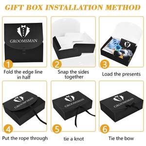 Scatola <span class=keywords><strong>per</strong></span> Proposta Damigello d'Onore, 27x20x8 cm, con Biglietto e Nastro (7 Damigellini, 1 Testimone) - Vuoi Essere il Mio Damigello d'Onore? - Product Image 4