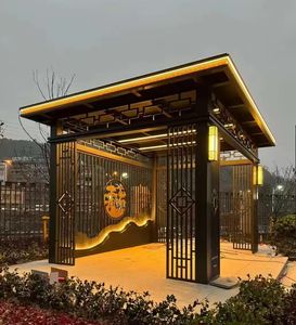 กระจกนิรภัยแบบเรือนกระจกกันน้ำเป็นมิตรกับสิ่งแวดล้อมทันสมัยผนังสองชั้นกรอบอลูมิเนียมสำหรับใช้อาบแดด4ฤดู - Product Image 4