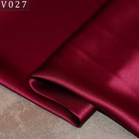 Tela de Satén de Seda de Morera 100% Pura, Color Rojo Rosado, Seda de Málaga, Multicolor, Material para Vestido Cheongsam Marroquí, Coreano, Brasileño