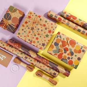 Wholesale 80g <b>Birthday</b> Vintage Kraft <b>Paper</b> Rustic Elegance for Gifts Packaging <b>Wrapping</b> <b>Paper</b> Roll - Product Image 1