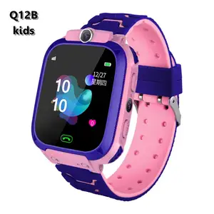 OEM Q12防水儿童智能手表Sos丢失智能手表婴儿2g sim卡时钟呼叫手表位置跟踪器智能手表供应商