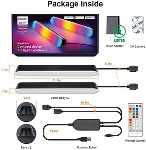 Máy Tính Để Bàn LED Thanh Ánh Sáng Thông Minh Ứng Dụng Điều Khiển Âm Nhạc Đồng Bộ Sáng Tạo Môi Trường Xung Quanh Ánh Sáng Cho Phòng TV Máy Tính Chơi Game Bầu Không Khí Chiếu Sáng - Product Image 2