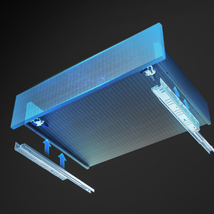 รางลิ้นชัก Unihopper ขนาด 36 นิ้ว แบบสามตอน ซ่อนราง พร้อมระบบปิดแบบนุ่มนวล สำหรับลิ้นชักเฟอร์นิเจอร์ - Product Image 2