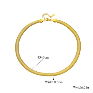 European American Minimalist Titanium Steel Gold Silver Chain Necklace Party Fashion Geometric Design - Product Image 5