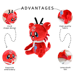 Đồ Chơi Sang Trọng Cửa Hàng Sản Xuất Tùy Chỉnh Hoàng Đạo Ung Thư Búp Bê Cho Món Quà Nhân Vật Hoạt Hình Cua Thú Nhồi Bông Đồ Chơi - Product Image 1