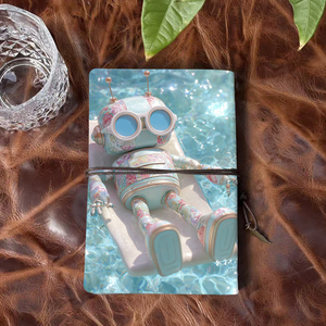 Superior INS Look PU Beau cahier idéal pour l'apprentissage au bureau et les cadeaux de vacances avec <span class=keywords><strong>robot</strong></span> à motifs floraux sur Floa - Product Image 3