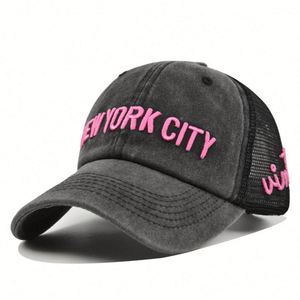 Customized Embroidery Gorras Washed Cotton Unisex Sports Baseball Cap With <b>Mesh</b> Outdoor Casual Baseball Cap <b>Net</b> Trucker Cap - Product Image 3