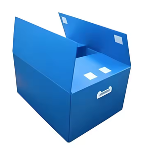 Nhà Máy Giá tùy chỉnh có thể tái chế có thể gập lại PP sóng Stackable kho đóng mở lưu trữ hộp nhựa PP hộp sóng - Product Image 1