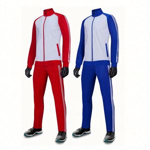 Conjunto Deportivo Unisex con Cremallera Completa, Chaqueta Deportiva de Manga Larga con Cuello Alto y Pantalones para Entrenamiento en el Gimnasio - Product Image 2