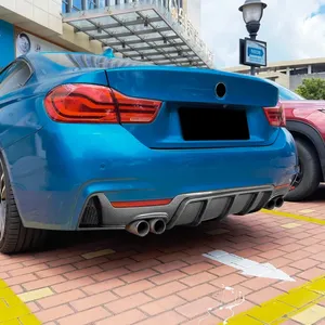 Para BMW Serie 4 F32 F33 F36 M Sport 2014-2020: Embellecedor de faro antiniebla delantero y trasero, alerón trasero y de techo F32, parrilla de ceja y deflectores de viento. - Product Image 3