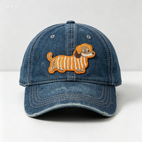 Patchs brodés 3D animaux mignons, chien teckel, éléphant, dessin animé, fabricant OEM personnalisé, applique thermocollante pour jeans et chapeaux d'enfants