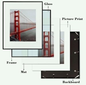 Taille personnalisée A3 A4 Alliage d'aluminium Métal Photo <span class=keywords><strong>Cadre</strong></span> Photo Bois Décor À La Maison Mur Affichage Acrylique Verre Bureau <span class=keywords><strong>pour</strong></span> Images Images - Product Image 3