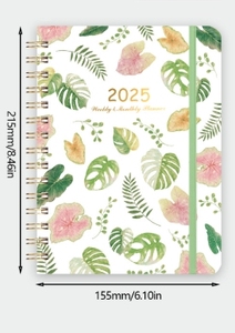 2025 A5 Stylish Spiral <b>Notebook</b> Custom Logo Printed Leather Cover Weekly Planner for Personalized Planning Promotional - Product Image 6