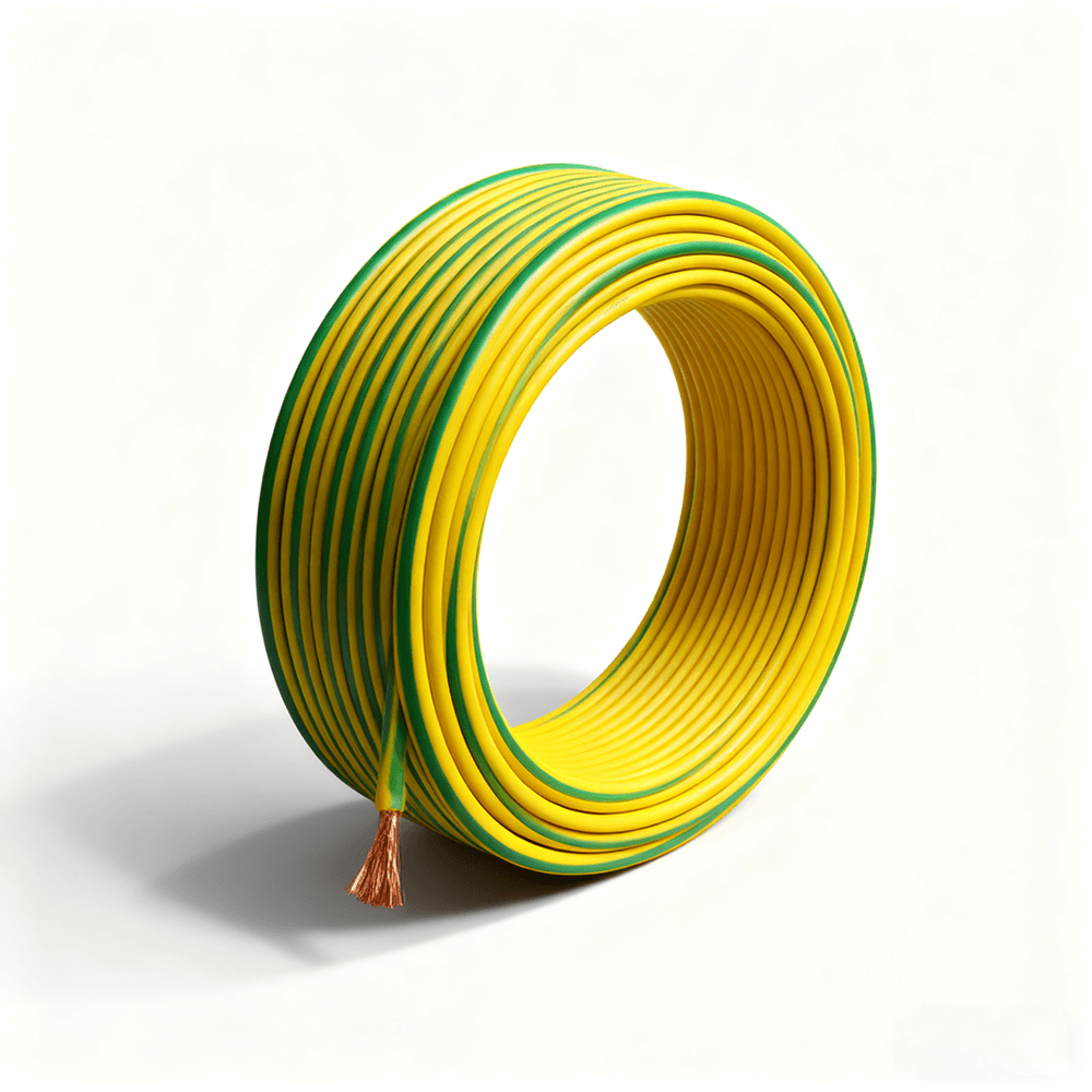 Solar Grounding <strong>Earthing</strong> <strong>Cable</strong> 10 mm 2.5mm Pure <strong>Copper</strong> PVC Earth <strong>Cable</strong>