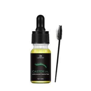 Private Label Organic Eyelash Serum Castor Oil Natural Eyelash Growth Serum For Eyebrow Lash