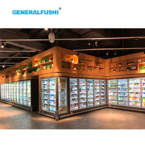 <span class=keywords><strong>Vitrine</strong></span> <span class=keywords><strong>Réfrigérée</strong></span> de Supermarché à Refroidissement par Air à Température Unique avec Verre Multicouche Low-E, Réfrigérateur Intelligent Écologique et Congélateur Vertical - Product Image 4