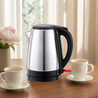 Bouilloire électrique sans fil en acier inoxydable de nouvelle conception, 1,8 L, 1500 W, avec certification CE CB pour la maison, l'hôtel et l'extérieur