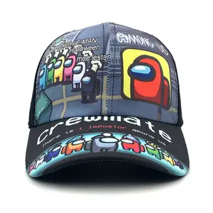 促销OEM疯狂帽子为儿童3D拉女孩和男孩帽子和帽子礼物卡通升华儿童棒球卡车司机帽