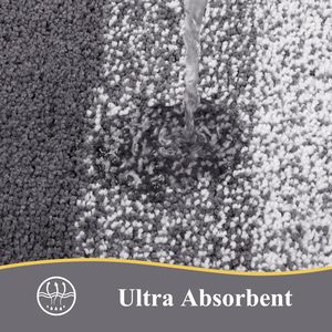 Cation Chenille Thảm Tắm bền vững tắm thảm không trượt ủng hộ sọc Mat cho phòng tắm độc đáo cation thuốc nhuộm quá trình - Product Image 4