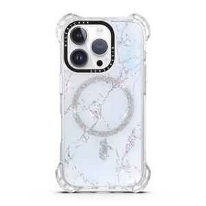 Funda para Teléfono con Purpurina Personalizada Anti-Golpes Marca AIKUSU con Acabado Epóxico y Soporte para Carga Inalámbrica para iPhone Serie 17 16 15 - Product Image 1