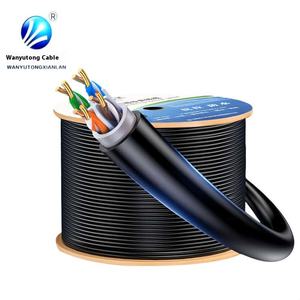 <span class=keywords><strong>Cable</strong></span> de red de categoría 6e de bloqueo de agua para exteriores <span class=keywords><strong>Utp</strong></span> Cat6 <span class=keywords><strong>Utp</strong></span> <span class=keywords><strong>Cable</strong></span> Ethernet para interiores y exteriores Fabricante de cables Personalización - Product Image 1