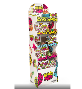 Biểu tượng tùy chỉnh cửa hàng bán lẻ kệ trưng bày siêu thị đồ chơi sang trọng hiển thị sàn đứng sóng gỗ các tông đứng - Product Image 3