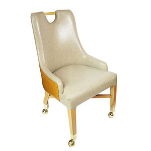 ตัวแทนจำหน่ายวีไอพี/ผู้เล่นเกมเก้าอี้หนักหรูหราคาสิโนเก้าอี้นวมสแตนเลสล้อเก้าอี้โป๊กเกอร์ล้อ - Product Image 3