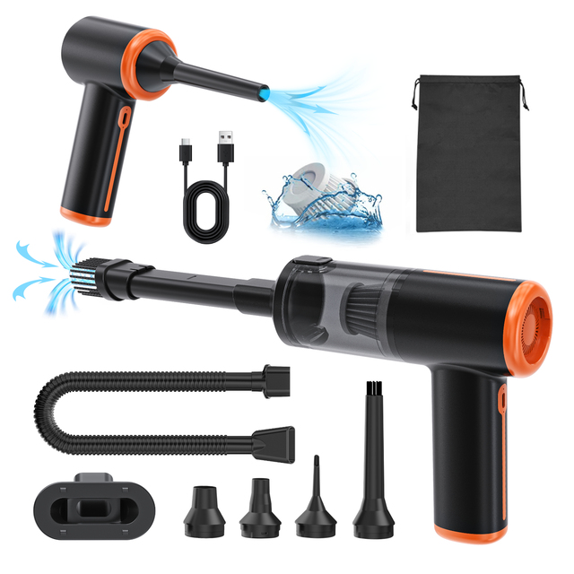 12kpa Car Vacuum Cleaner Cordless Handheld Vacuum for Drying Portable Vacuum Blower Home Rug Desk Handheld Cleaning Tools