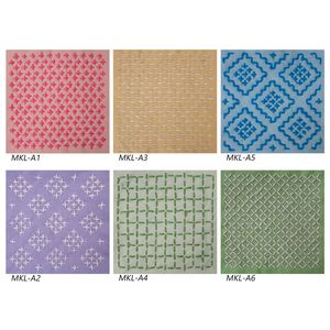 Sashiko Mending & Patchwork 6 PCS Macaron Tissu Fil et Kit d'outils pour Artisanat Couture Couture Débutants DIY Personnalisé - Product Image 4