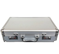 Boîte de rangement en aluminium avec serrure pour 50 supports de pièces de monnaie PCGS NGC