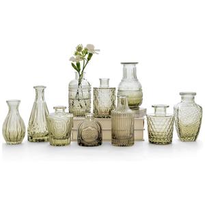 Custom Modern Nordic Floral Floor Vase High Borosilicate Glass Small Mini Clear Unique Design High Temperature Resistance Bulk - Product Image 6