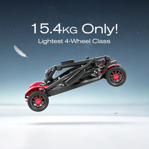Long Range 40km Dual Removable 13Ah <b>Battery</b> X2 Folding Ultra Light Mobility Scooter 270W Brushless for Elder Handicap Traveler - Product Image 1