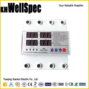 อุปกรณ์ป้องกันไฟกระชากเกินและต่ำกว่าปกติ 120 โวลต์ พร้อมระบบป้องกันกระแสเกิน 10kVA 1-80A ได้รับการรับรองมาตรฐาน CE ป้องกันไฟกระชาก 175 จูล 2P - Product Image 2